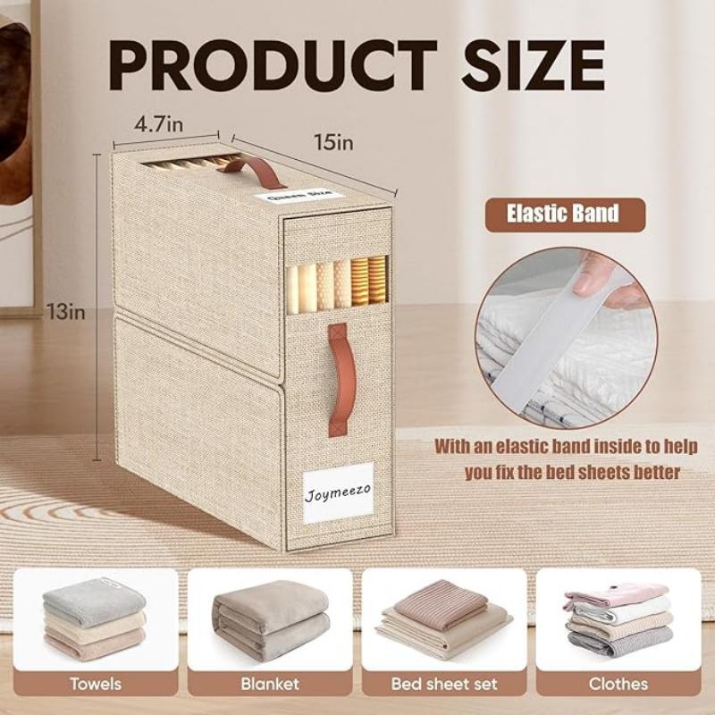 Bedding Pillow Storage Container Cover Storage Box for Closet Organizing