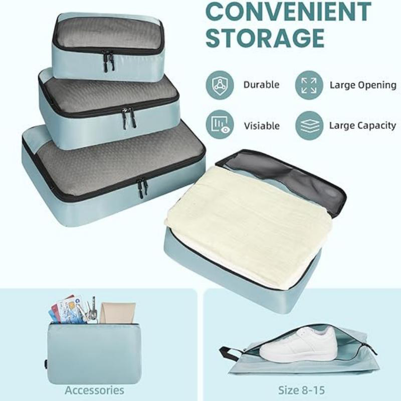 Travel Accessories Packing Cube Luggage Divider Bag Set