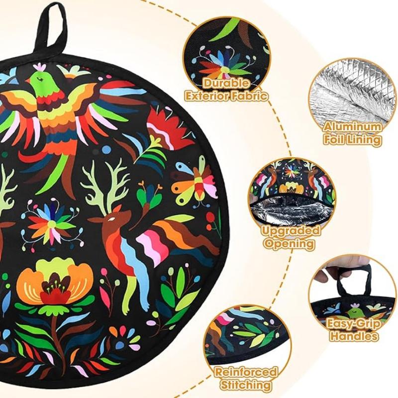 Kitchen Microwave Food Insulation Pancakes Tortilla Warmer Pouch