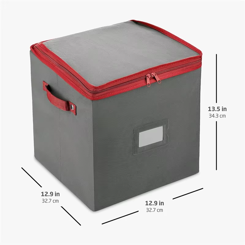 Large Folding 64 Christmas Ball Storage Containers with Sturdy Handle