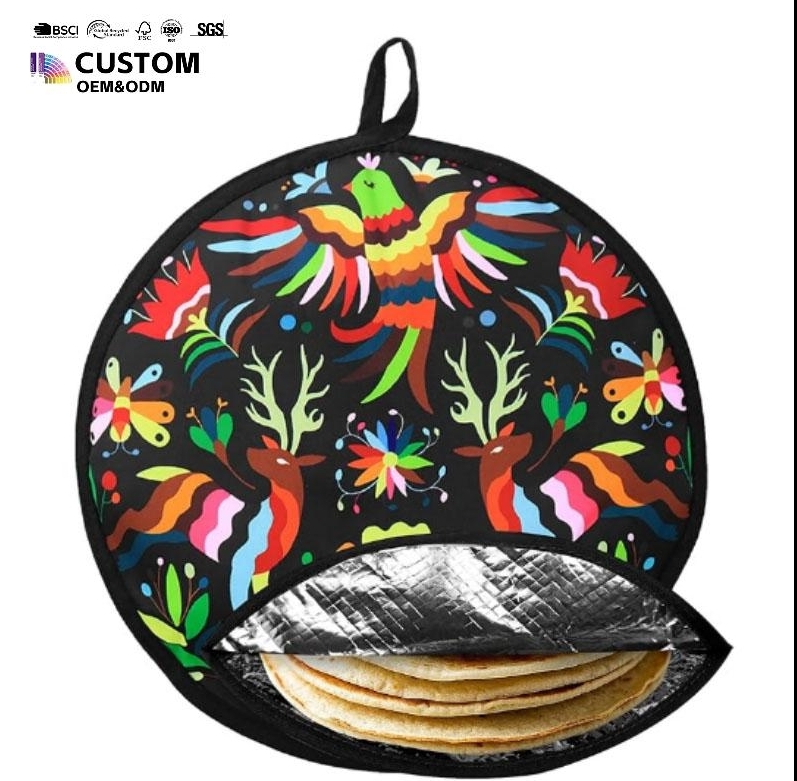 Kitchen Microwave Food Insulation Pancakes Tortilla Warmer Pouch