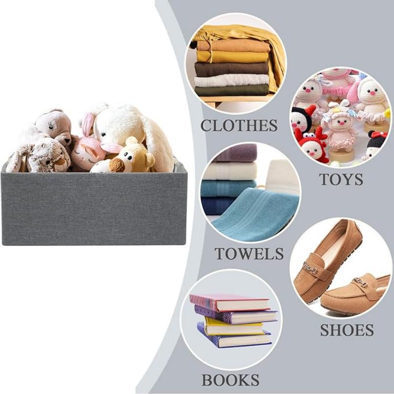 Desktop Closet Organizer Foldable Household Clothes Toys Storage Box