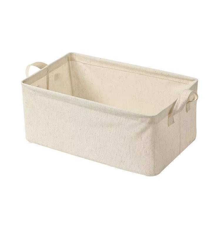 Cotton Clothes Storage Box Washable Closet Organizer for Bedroom