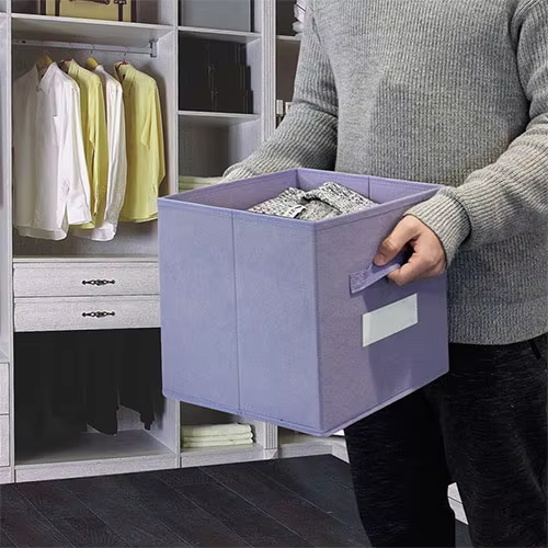 Purple Cube Storage Box Home Storage Organize Closet Organizaytion
