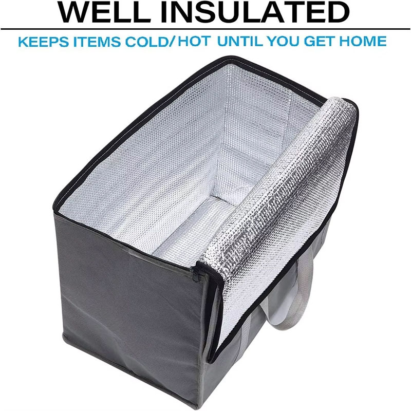 Non Woven Cooler Bag Insulated Food Delivery Bag Soft Box for Food