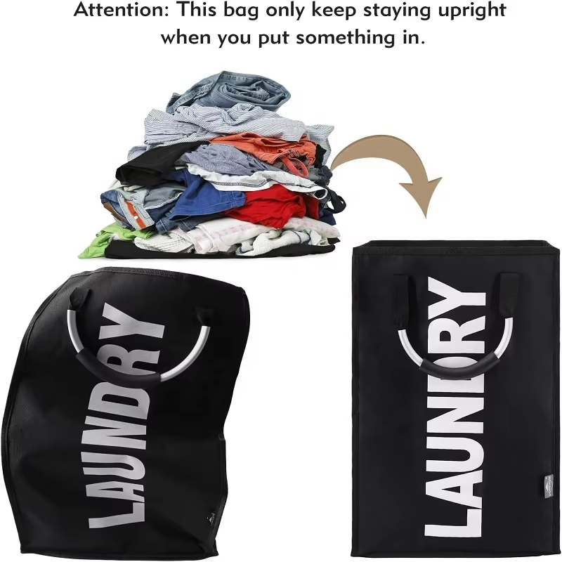 Large Dirty Clothes Handle Laundry Sorter Hamper Basket for Washing Room