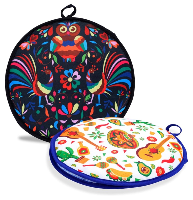 Tortilla Warmer Insulated Cloth Pouch for Tacos and Pizza Keep Food Warm