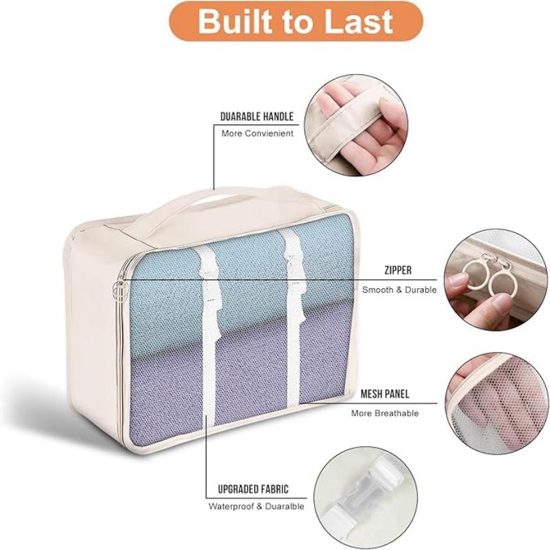 Travel Luggage Organizer Bags Set 8 Pcs Packing Travel Storage Bag