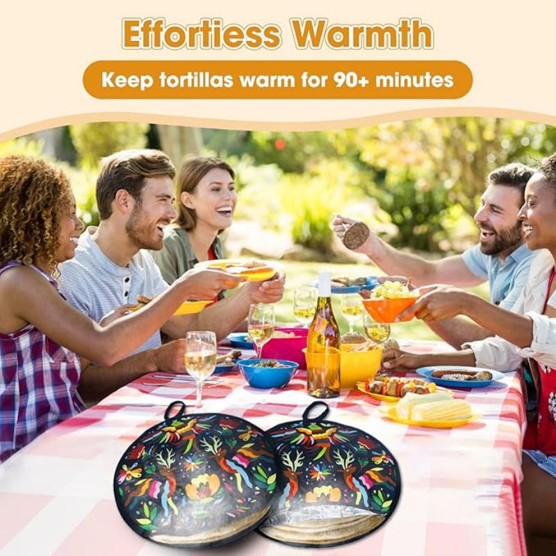 Kitchen Microwave Food Insulation Pancakes Tortilla Warmer Pouch