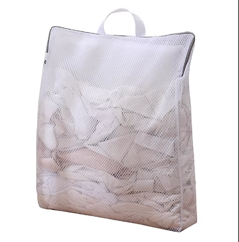 Zippered Mesh Laundry Bag for Garment Wash Bag for Washing Machine 