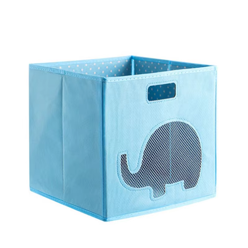 Portable Square Non Woven Storage Box for storaging Toy
