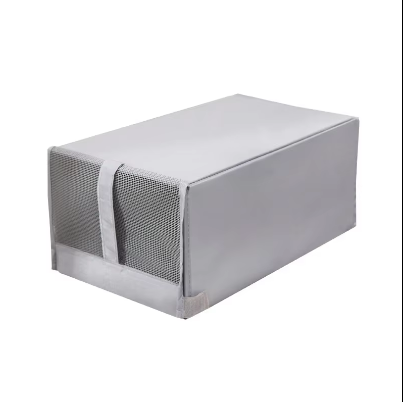 Shoe Organizer Stacked Storage Box With Mesh Window Lid Shoe Holder