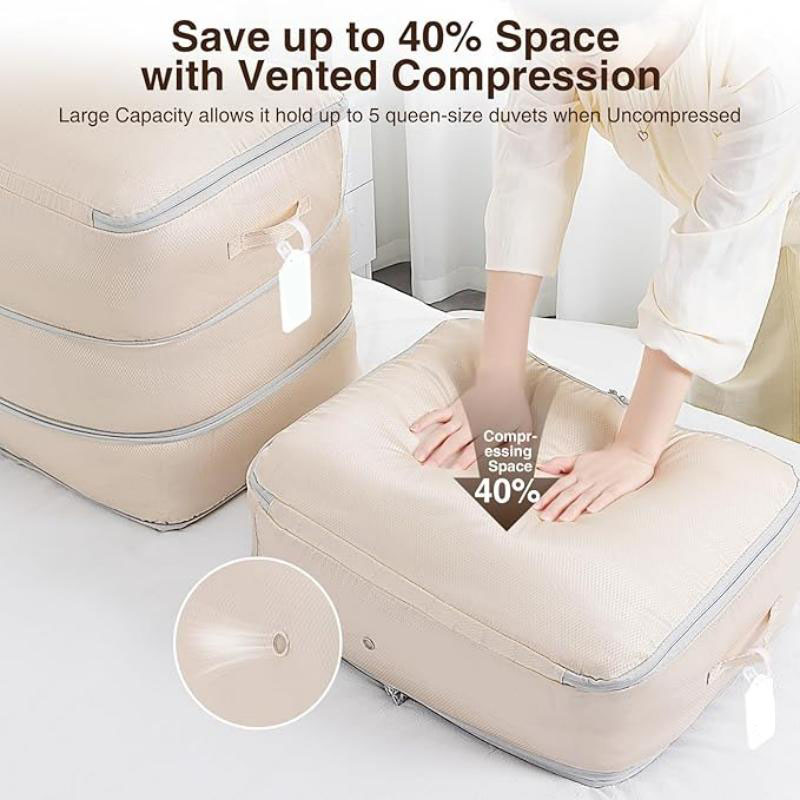 Foldable Quilt Pillow Blanket Compression Duvet Storage Bag