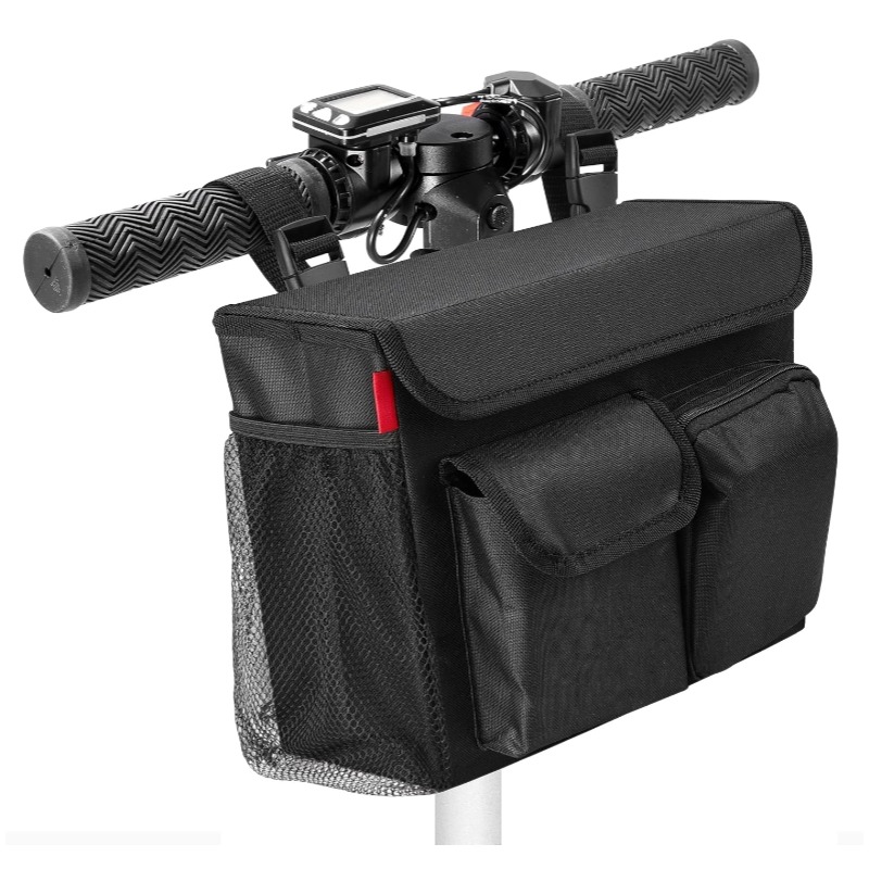 Scooter Bag Organizer Pouch with 14 Inch Laptop Pocket and Cup Holders