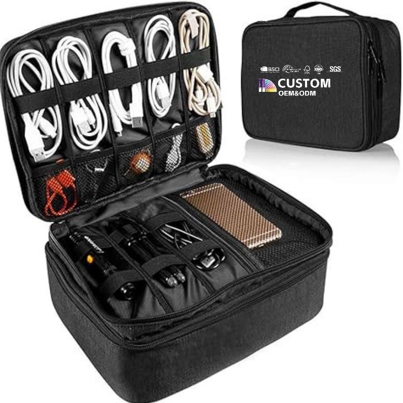 Data Cable Storage Case Digital Electronic Accessories Travel Bag
