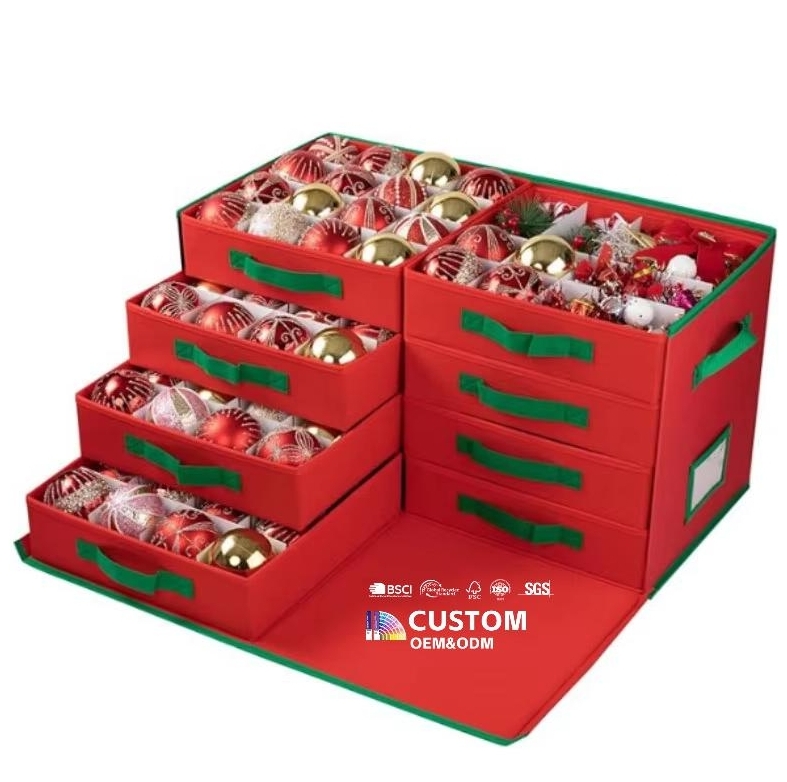 Christmas Ball Storage Box Christmas Ornament Storage Bag Container