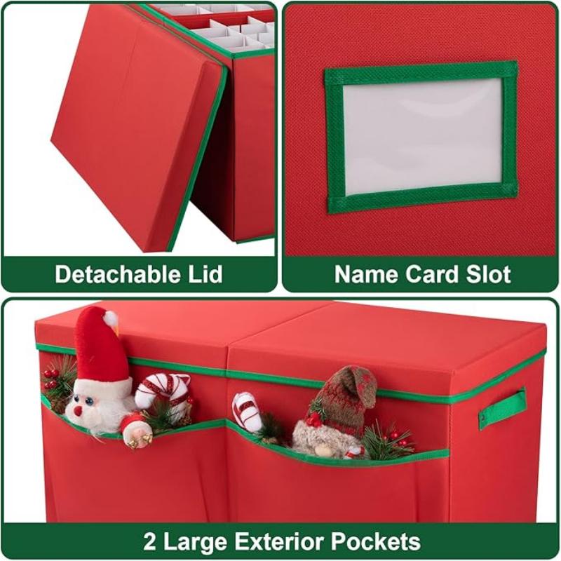 Christmas Ball Storage Box Christmas Ornament Storage Bag Container