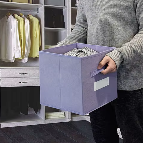 Purple Cube Storage Box Home Storage Organize Closet Organizaytion