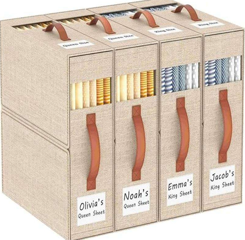 Bedding Pillow Storage Container Cover Storage Box for Closet Organizing