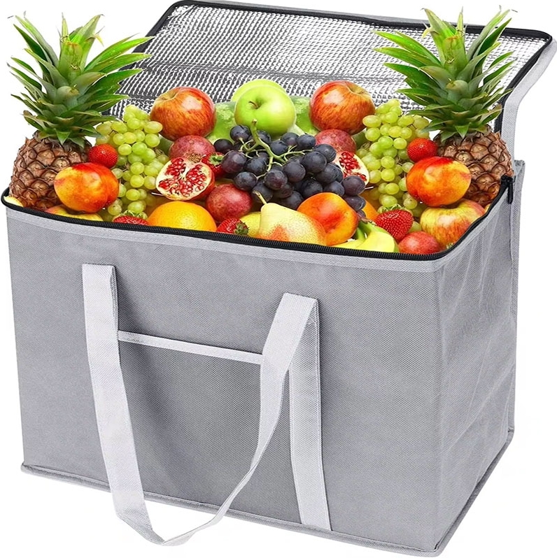 Non Woven Cooler Bag Insulated Food Delivery Bag Soft Box for Food