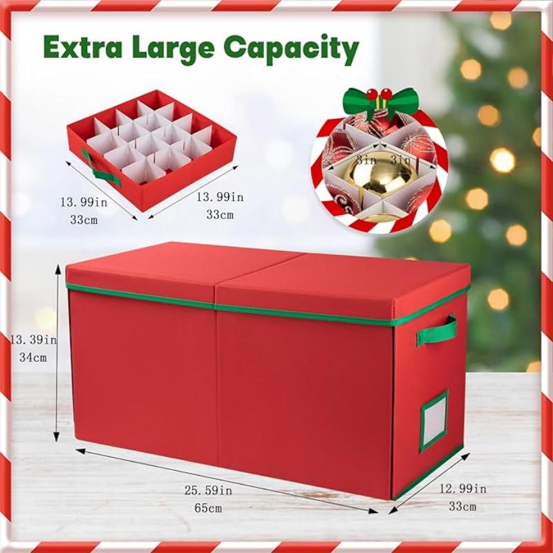 Christmas Ball Storage Box Christmas Ornament Storage Bag Container