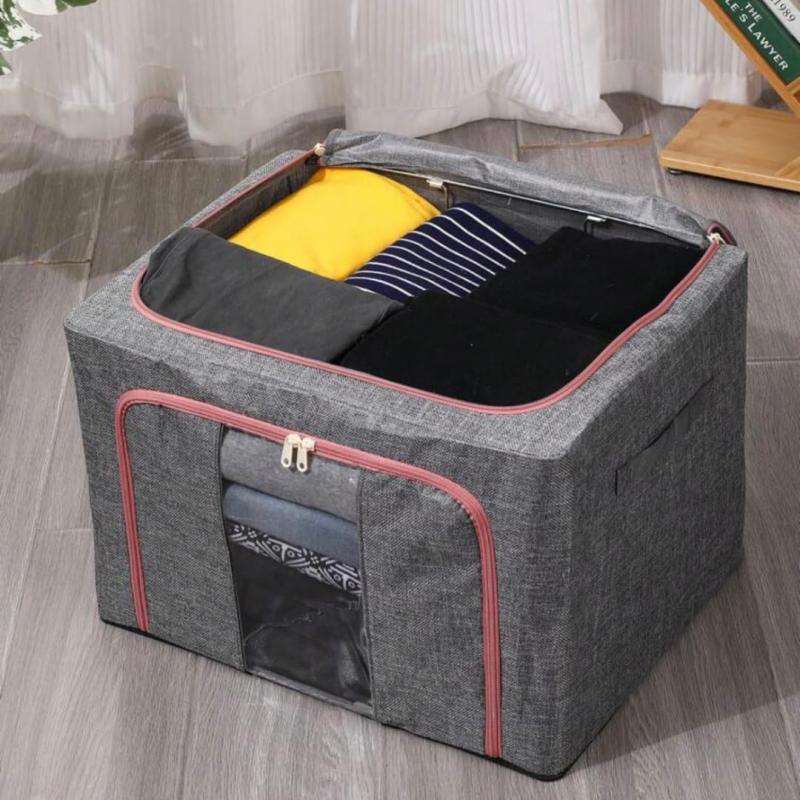 Fabric Cube Storage Bin Collapsible Household Clothing Storage Box
