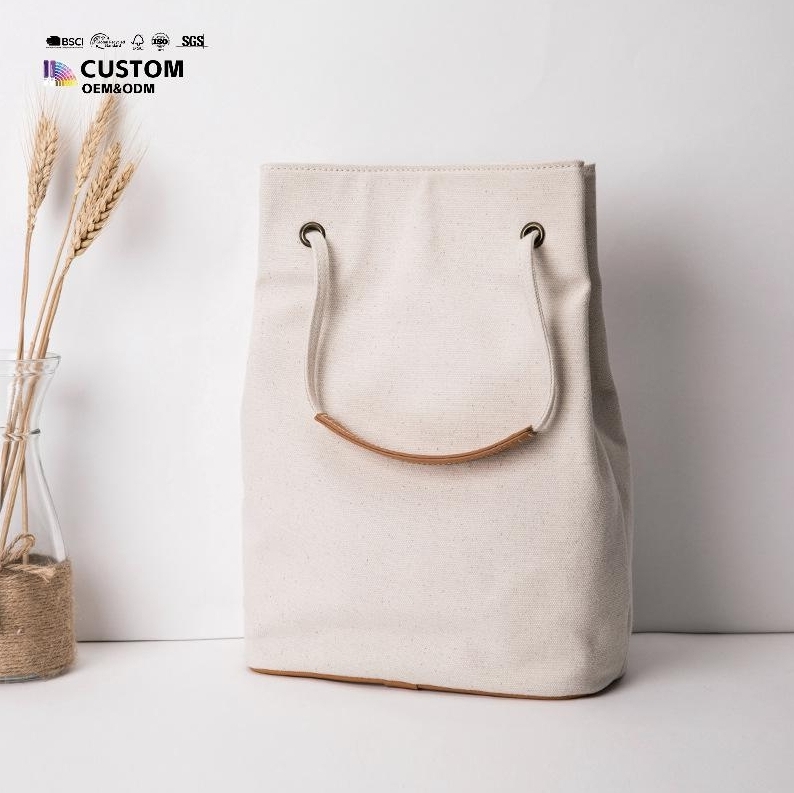 White Plain Single Shoulder Simple Cloth Cotton Canvas Tote Bags
