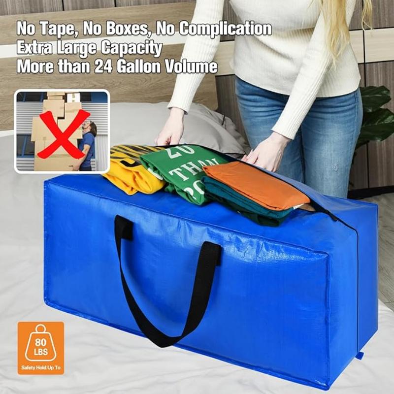 Extra Large Moving Bags Quilt Blanket Storage Bag with Backpack Straps