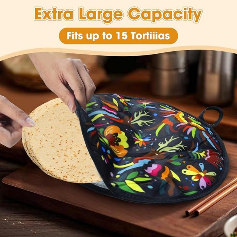 Kitchen Microwave Food Insulation Pancakes Tortilla Warmer Pouch