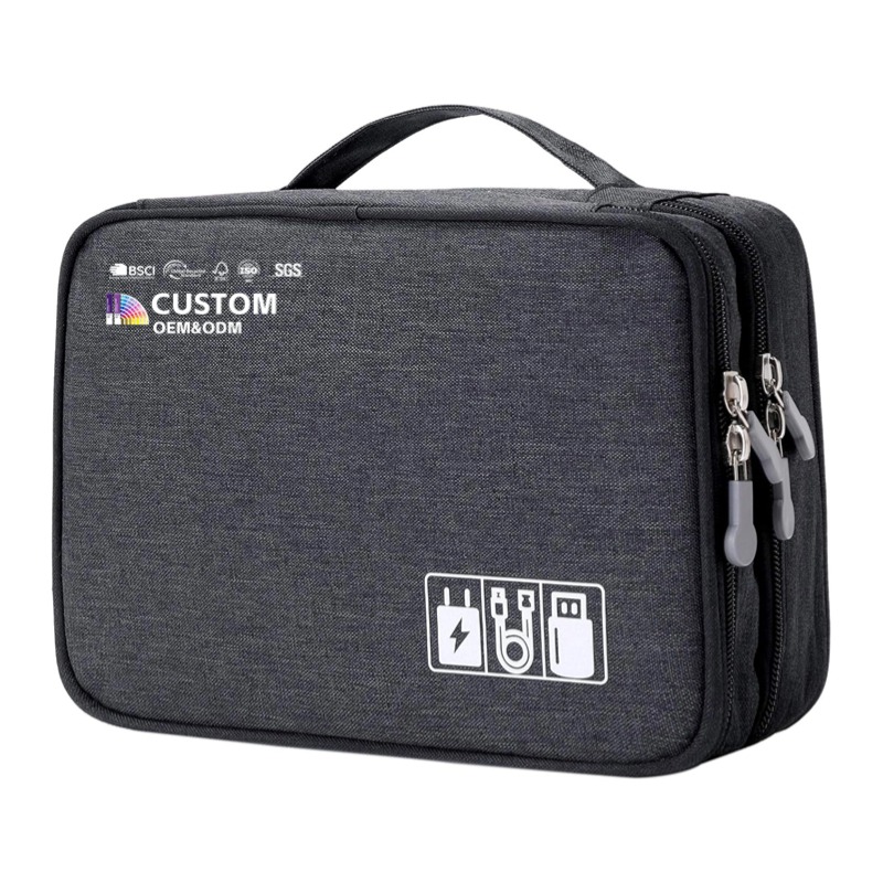 Travel Cable Organizer Bag,Electronic Accessories Case Layer Storage Bag