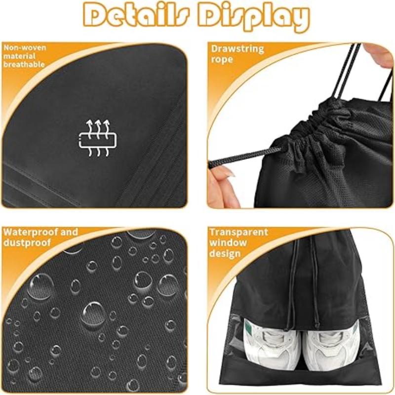 Shoe Storage Bags Dust-proof Drawstring Shoe Bag for Travels Home Use