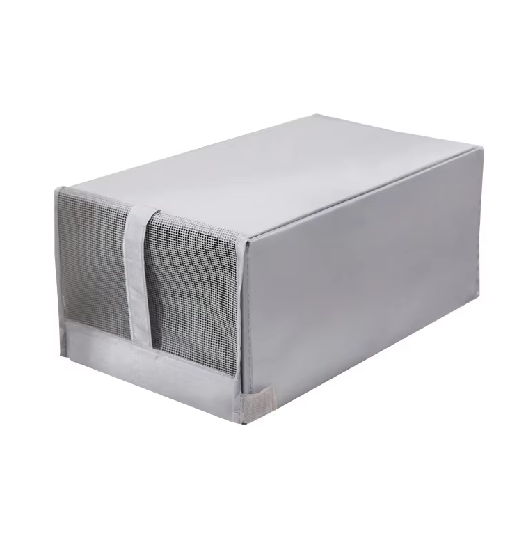 Shoe Organizer Stacked Storage Box With Mesh Window Lid Shoe Holder