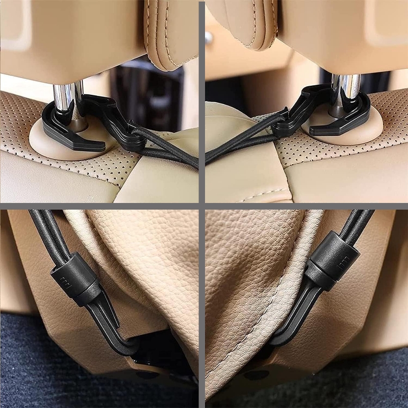 3-Layer Car Mesh Organizer SeatBack Net Bag Barrier of Backseat Pet Kid