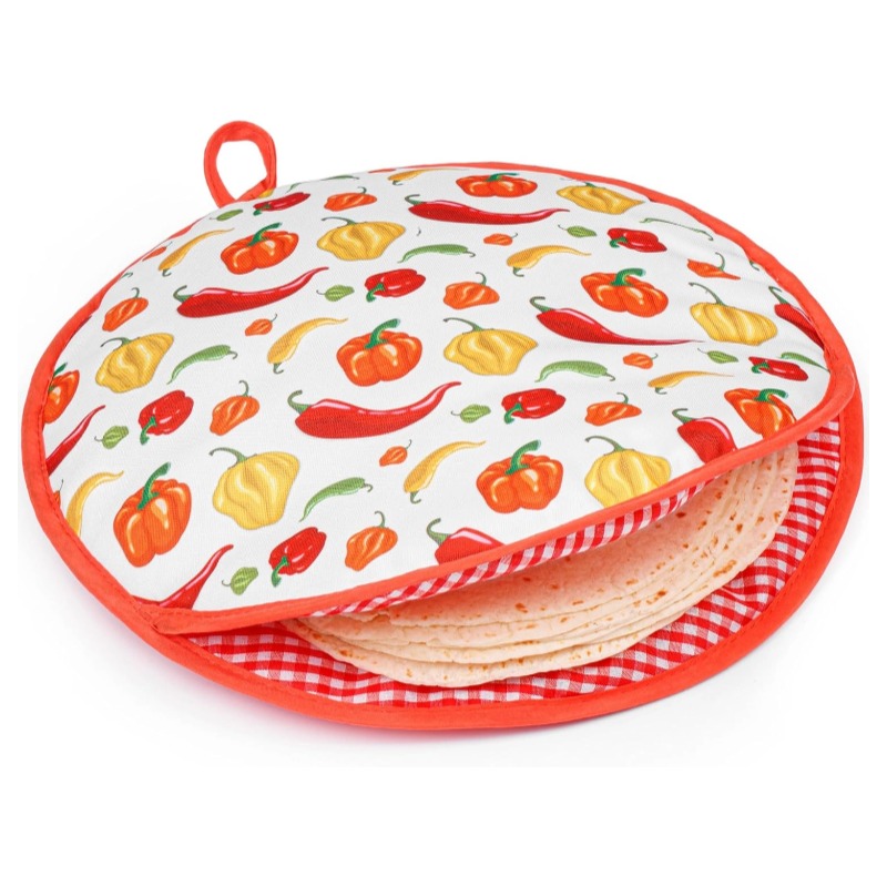 Tortilla Warmer Insulated Pouch 12 Inch Microwavable Fabric Pizza Heater