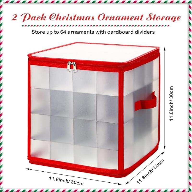 64 Compartments Christmas Bauble Storage Decor Boxes Decoration Boxes