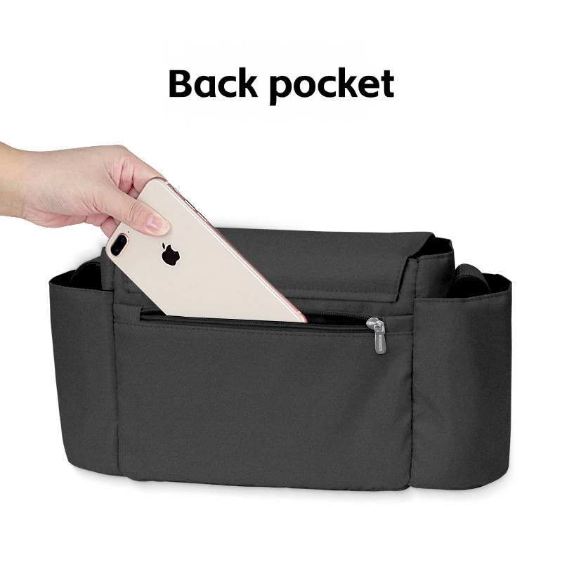Waterproof Polyester Stroller Organizer Bag,Hanging Scooter Bag Portable