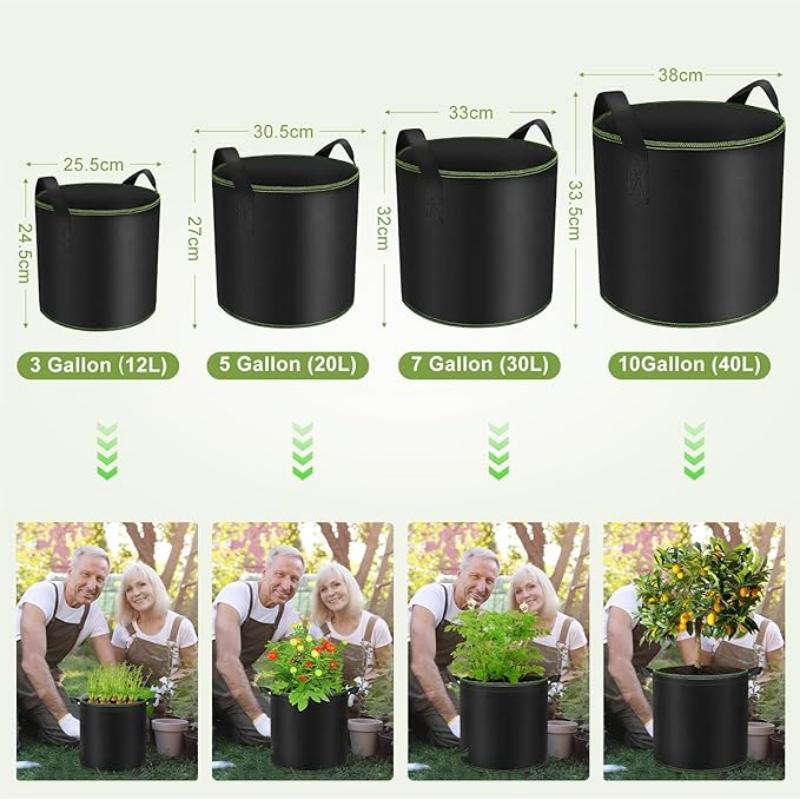 5 Gallon Home Nursery Garden Root Grow Pots Plant Bag Potato Grow Bag