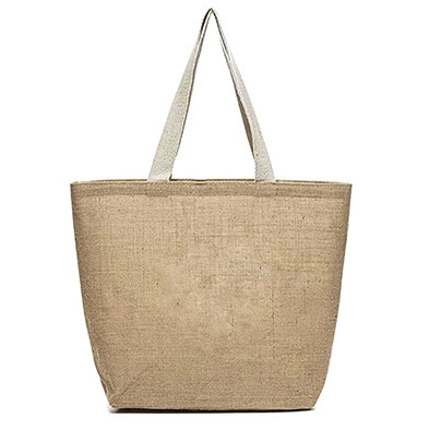 Jute Shopping Bag Reusable Plain Burlap Grocery Beach Bag