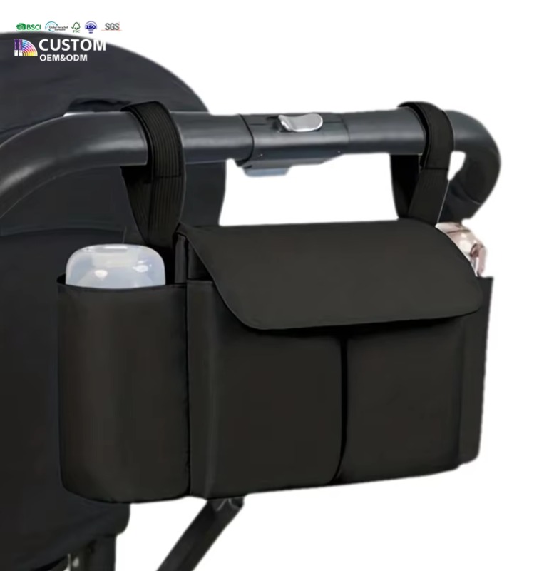 Waterproof Polyester Stroller Organizer Bag,Hanging Scooter Bag Portable
