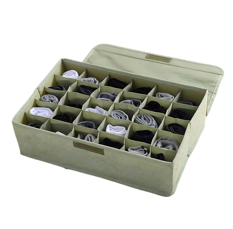 Foldable Underwear Storage Box Drawer Bra Socks Organizer for Bedroom