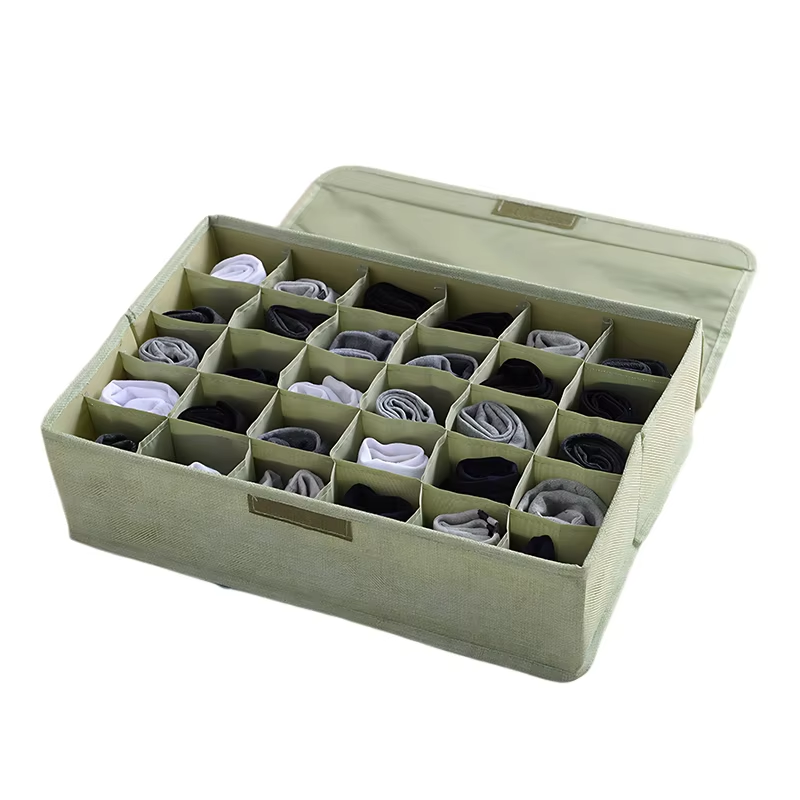 Foldable Underwear Storage Box Drawer Bra Socks Organizer for Bedroom
