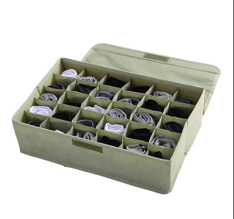 Foldable Underwear Storage Box Drawer Bra Socks Organizer for Bedroom