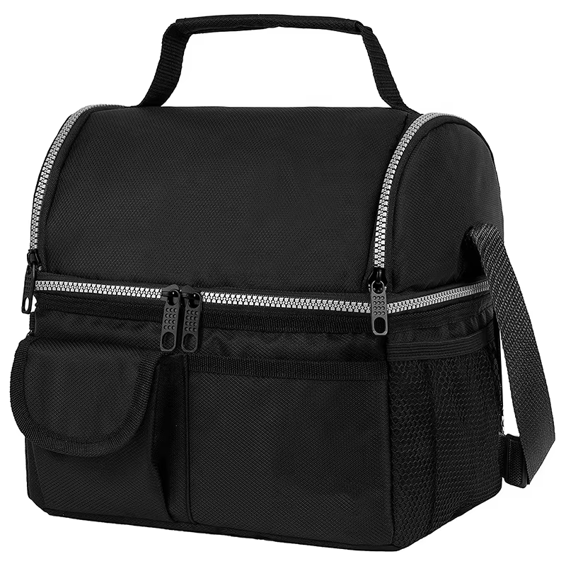 Soft Leakproof Double Layer Box Tote Insulated Cooler Bag Lunch Bag