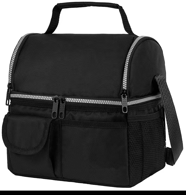 Soft Leakproof Double Layer Box Tote Insulated Cooler Bag Lunch Bag