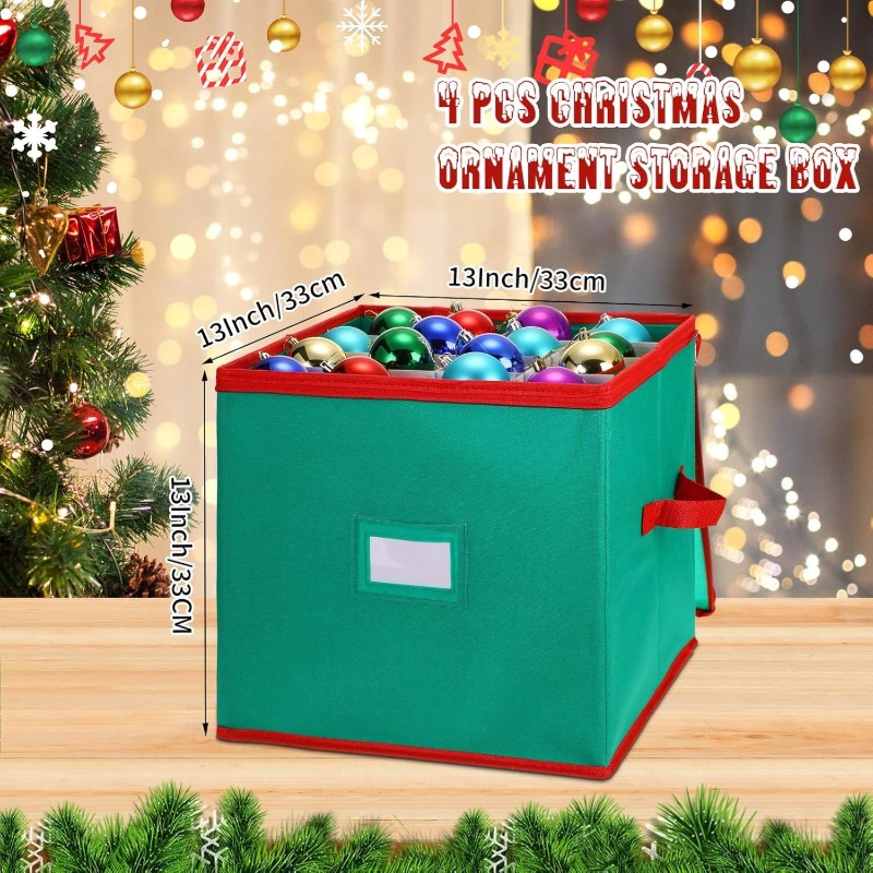 Christmas Decoration Organizer Ornament Balls Stores 64 Holiday Ornament