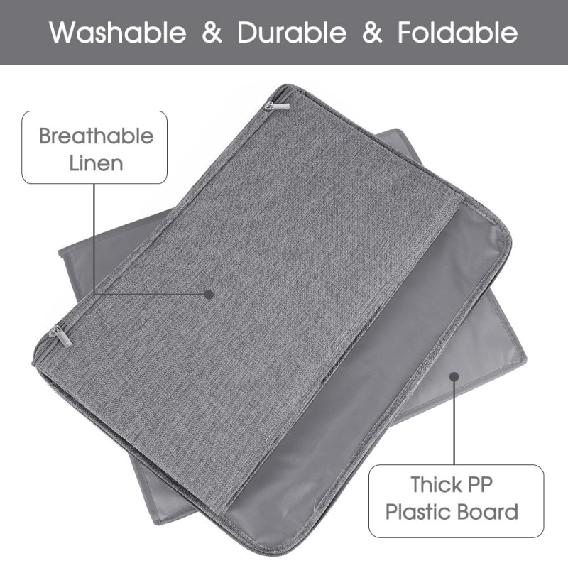 Fabric Folding Washable Zipper Lid Clothes Storage Boxes for Wardrobe