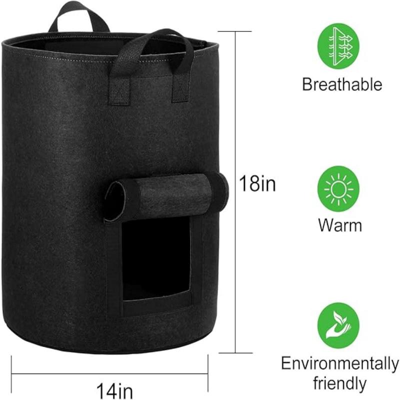 10 Gallon Fabric Garden Vegetable Planting Pot Potato Plant Grow Bags