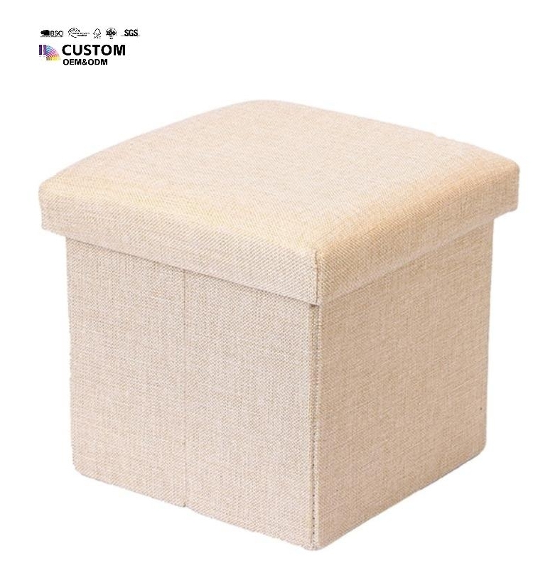 Storage Box Stool Living Room Toy Clothing Shoe Organizer