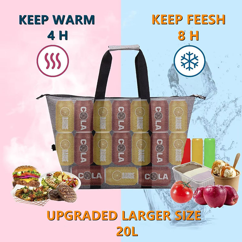 Fashion Cooler Bag Folding Insulated Lunch Bag for Outdoor