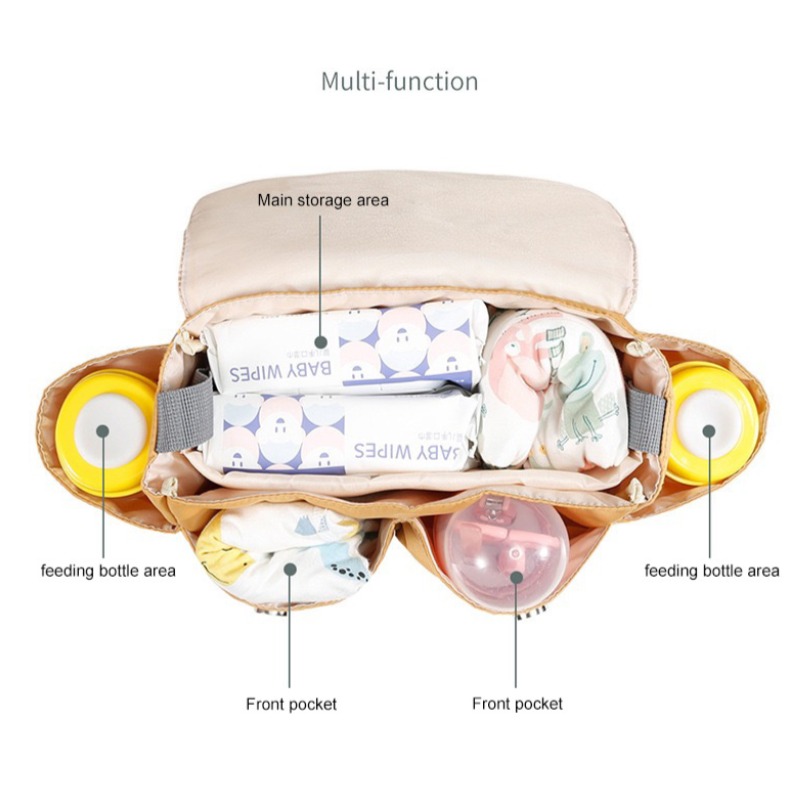 Waterproof Polyester Stroller Organizer Bag,Hanging Scooter Bag Portable